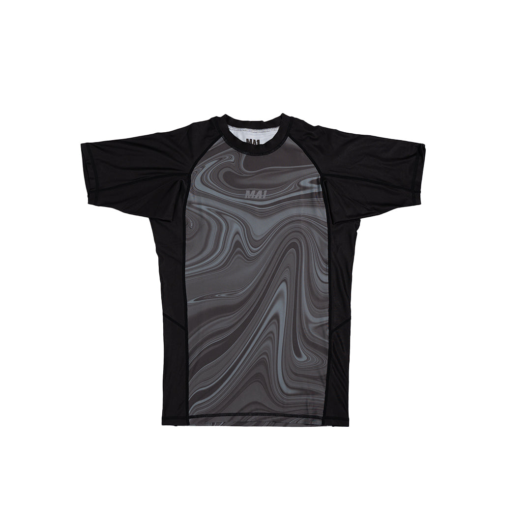 MA1 Liquid Black Short Sleeve Rashguard - product photo 18