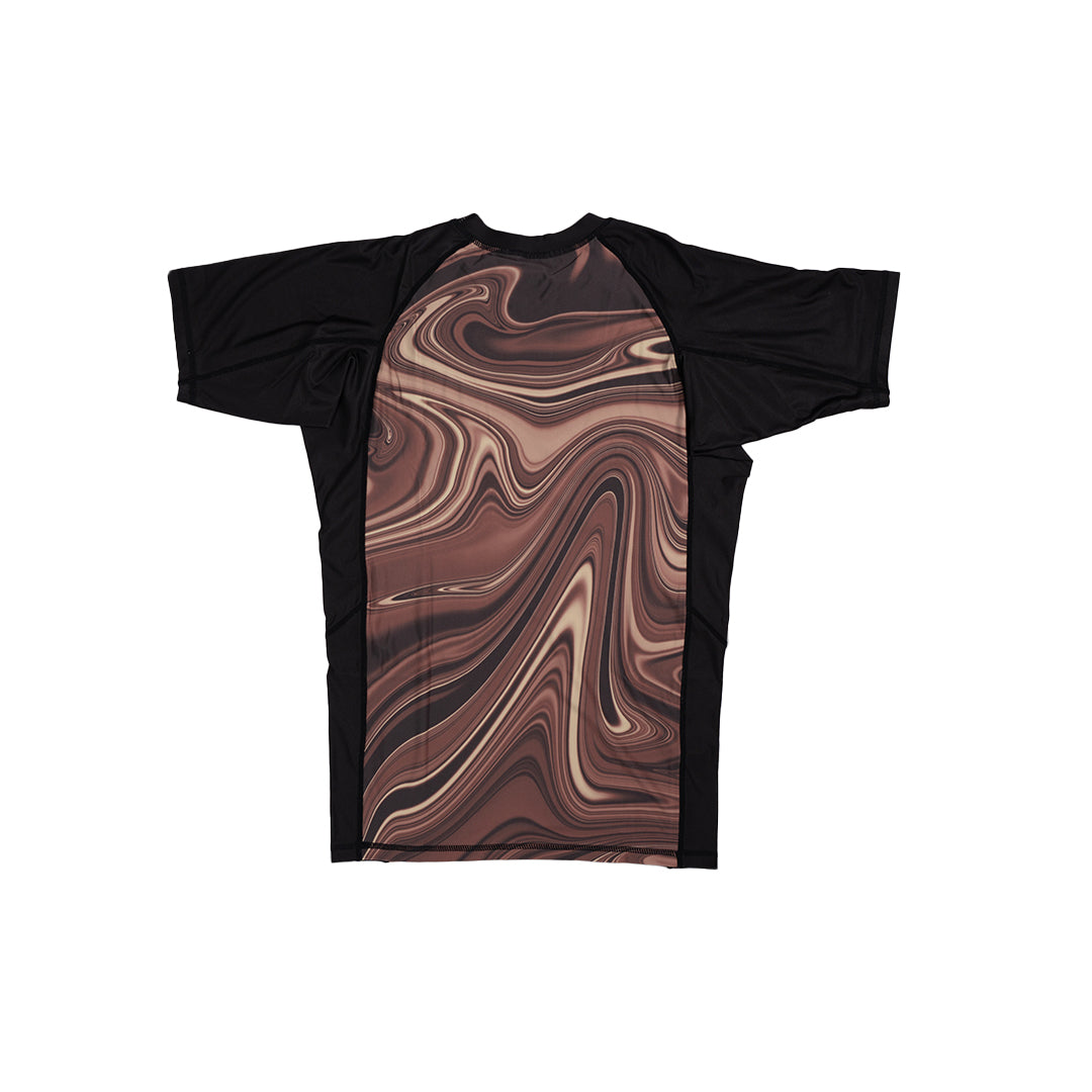 MA1 Liquid Brown Short Sleeve Rashguard