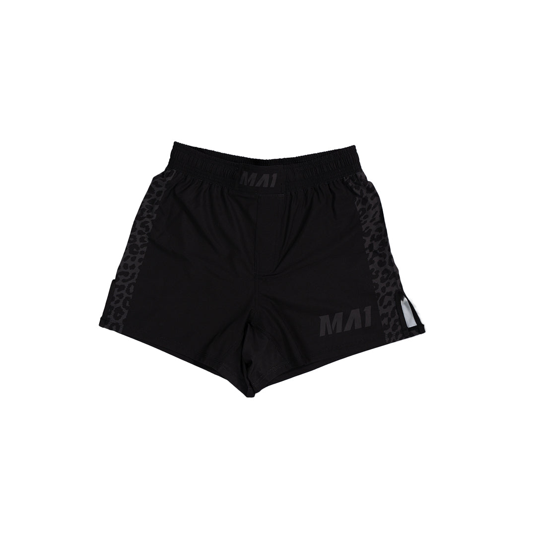 MA1 Black Jag Hybrid Cut MMA Shorts - product photo 7