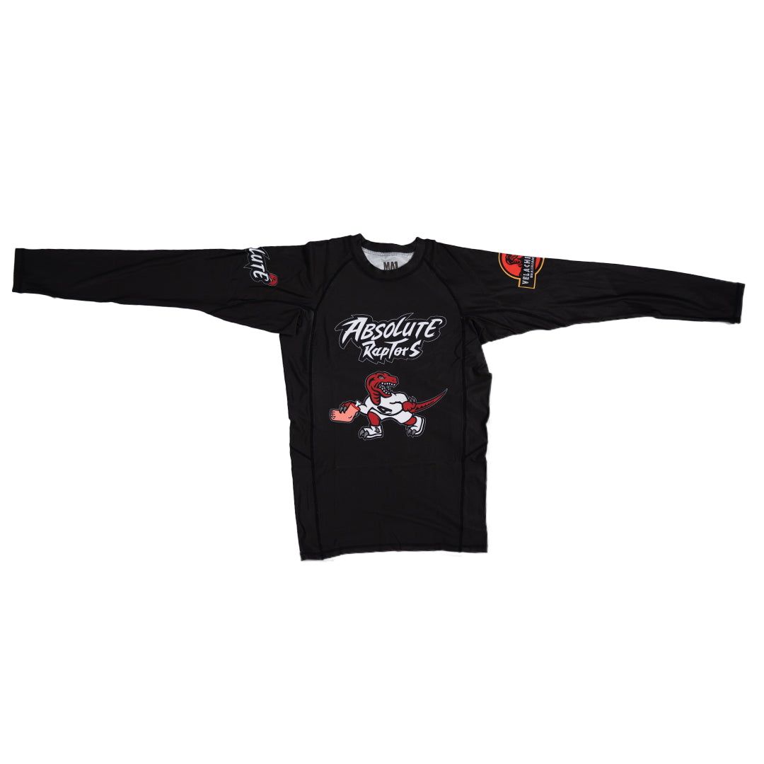 MA1 Absolute Raptors Black Long Sleeve Rashguard