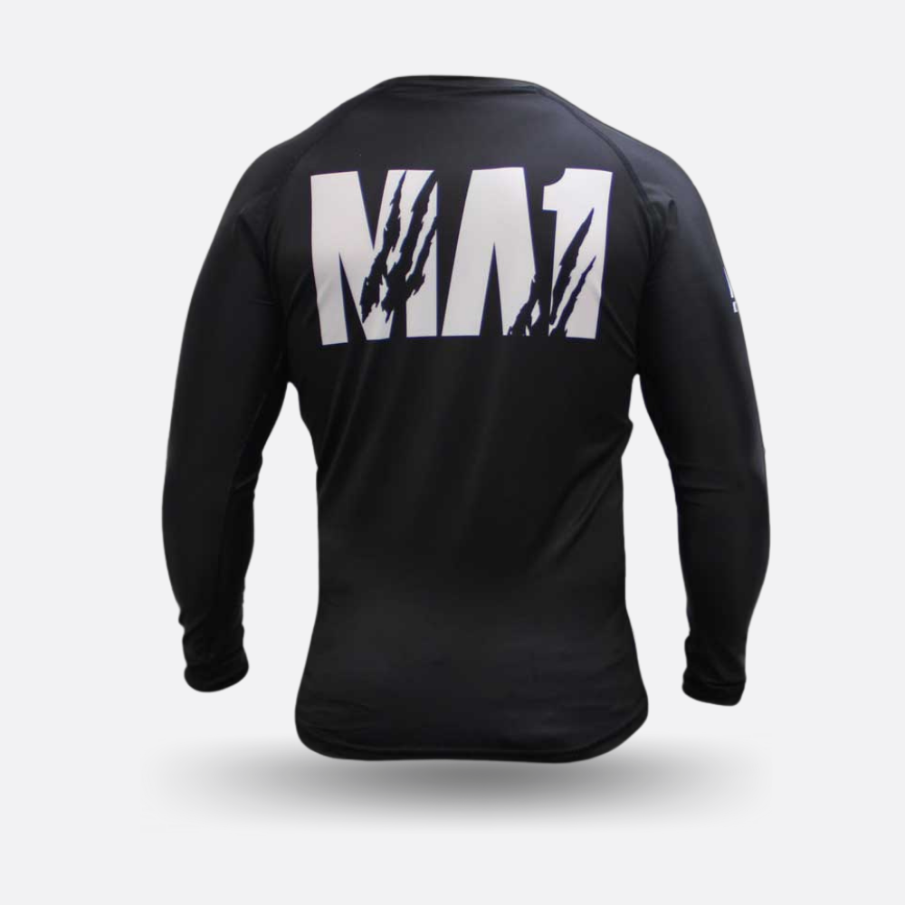MA1 Raptor Long Sleeve Rash Guard - Black - product photo 3