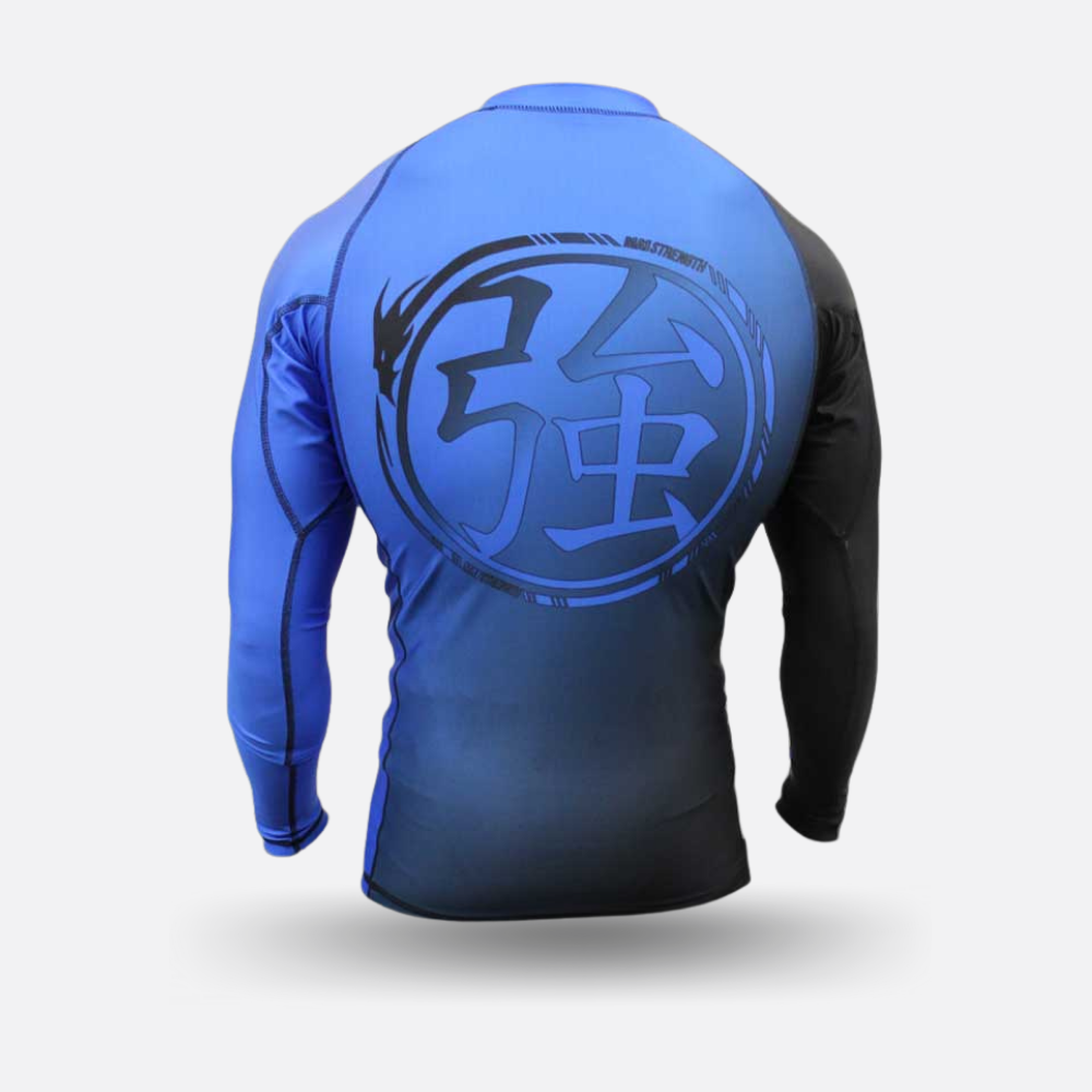 MA1 Long Sleeve Rash Guard - Gradient Blue - product photo 3