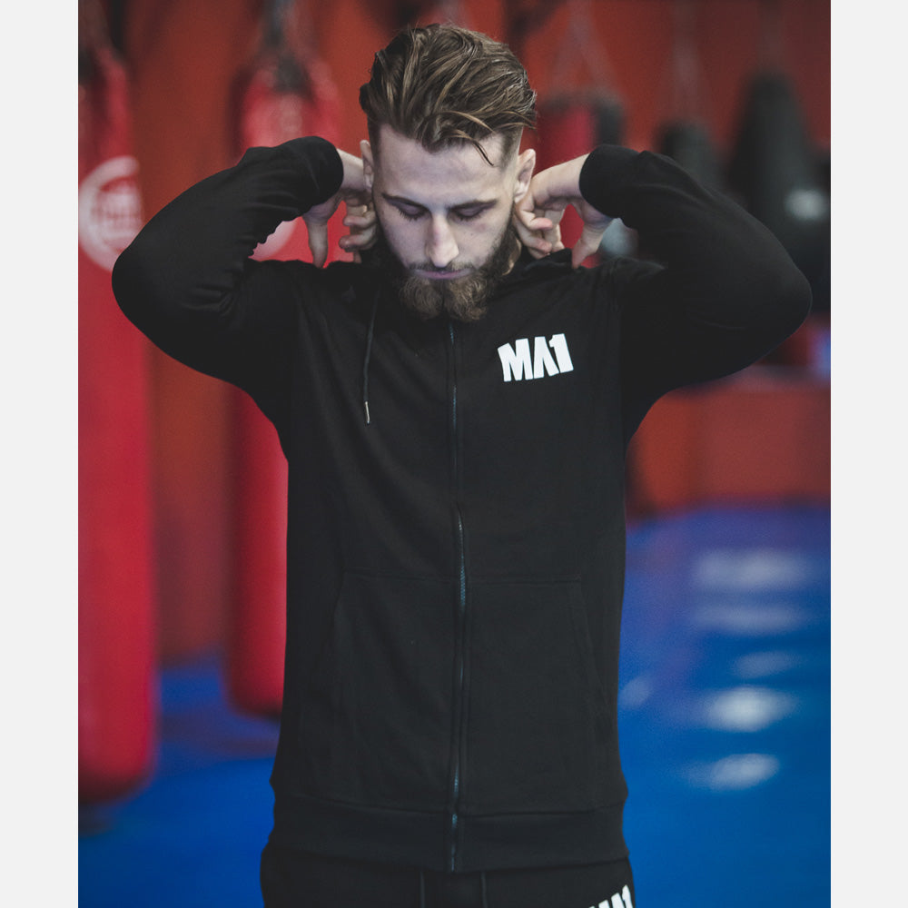 MA1 Monogram Black Zip Hoodie - product photo 4
