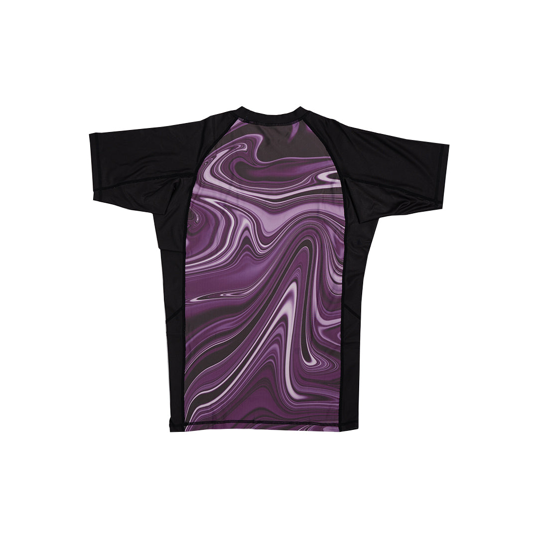MA1 Liquid Purple Short Sleeve Rashguard - product photo 6