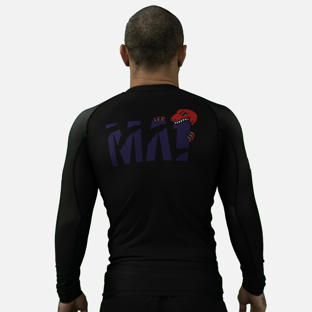 MA1 Absolute Raptors Black Long Sleeve Rashguard