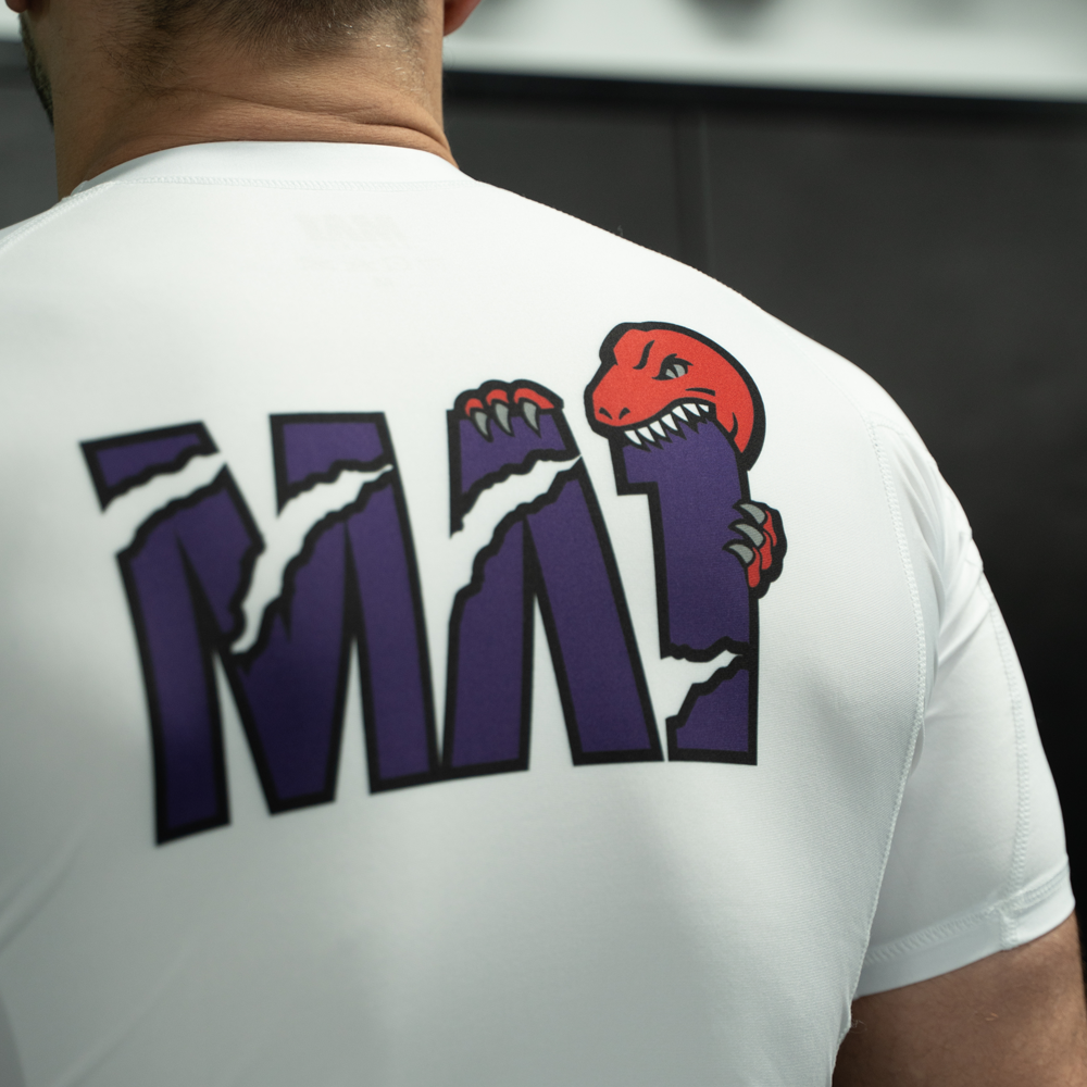 MA1 Absolute Raptors White Short Sleeve Rashguard - product photo 2
