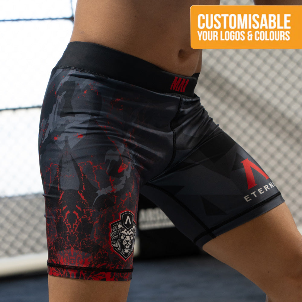 Custom Designed Male Long Vale Tudo Compression Shorts