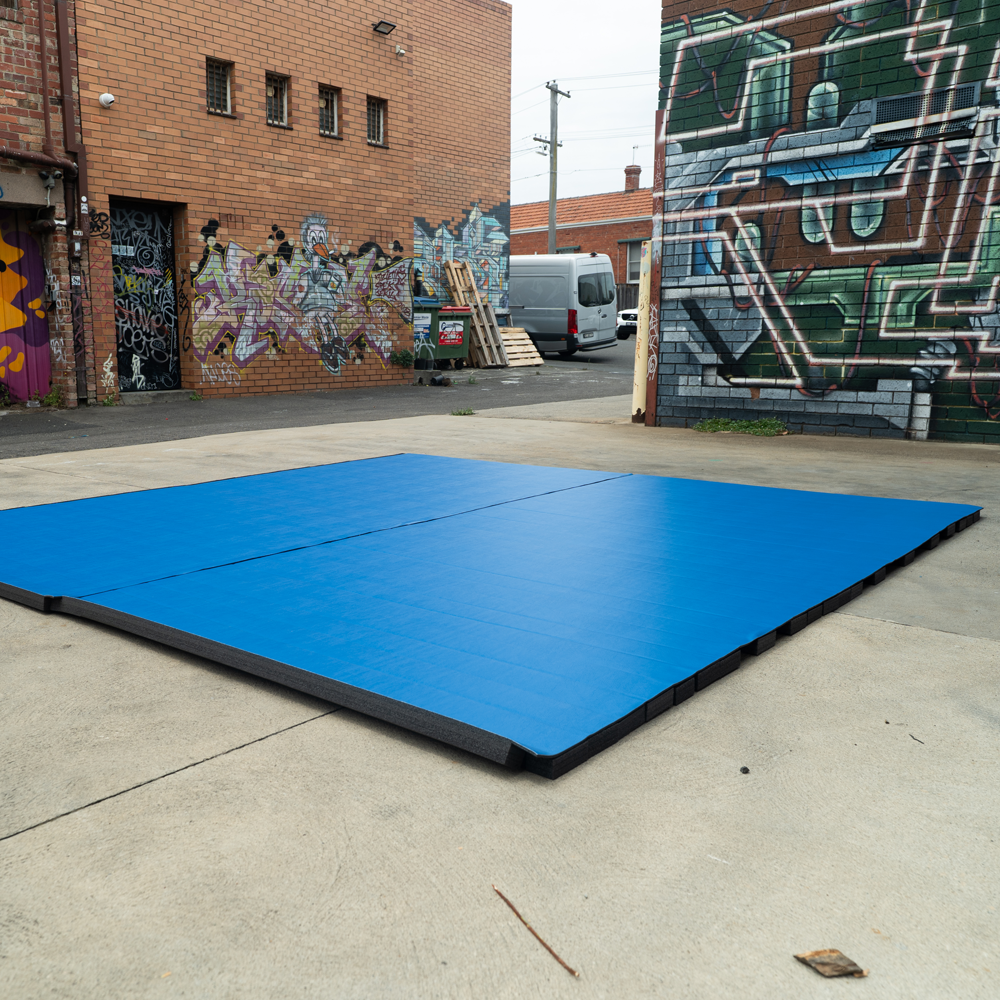 MA1 MMA Roll Out Mat Set - Blue (2 Rolls of 1.5m*3m, Covers 9m², 40mm Thick) - product photo 2