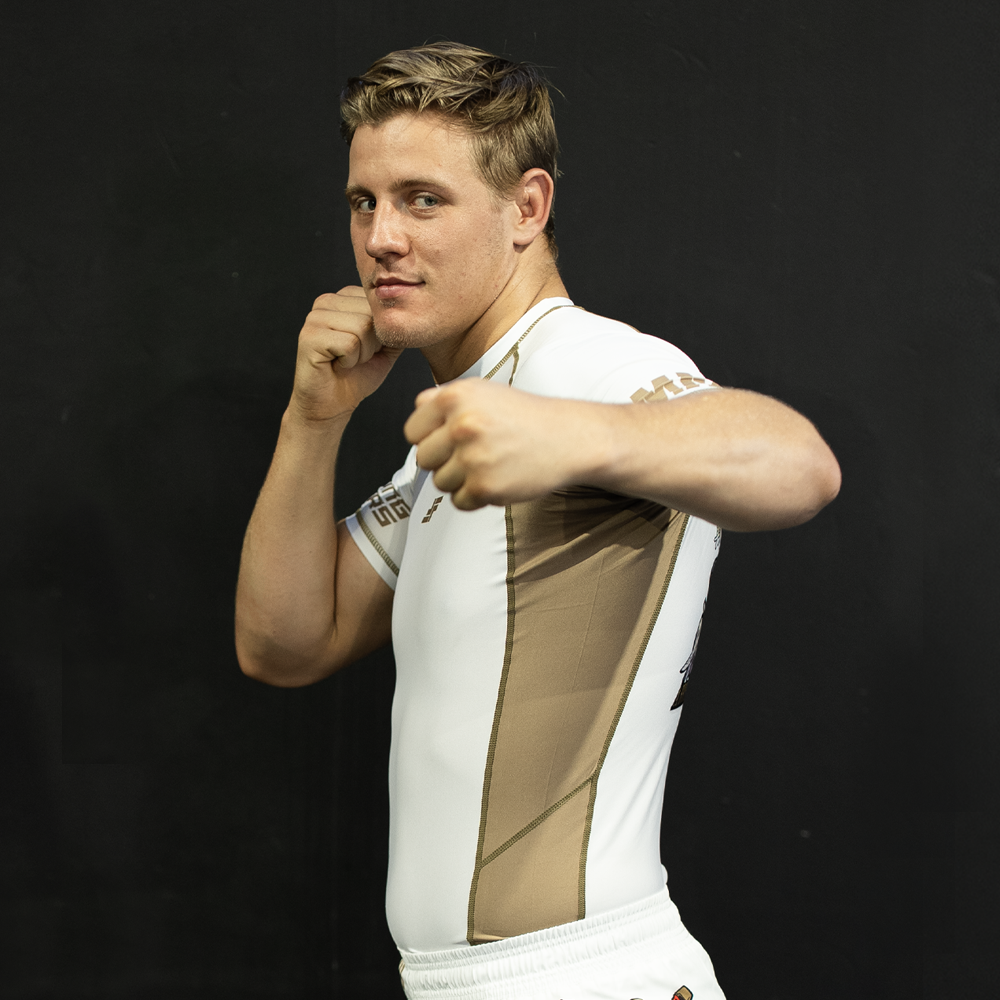 MA1 Fighting Fathers White Short Sleeve Rashguard