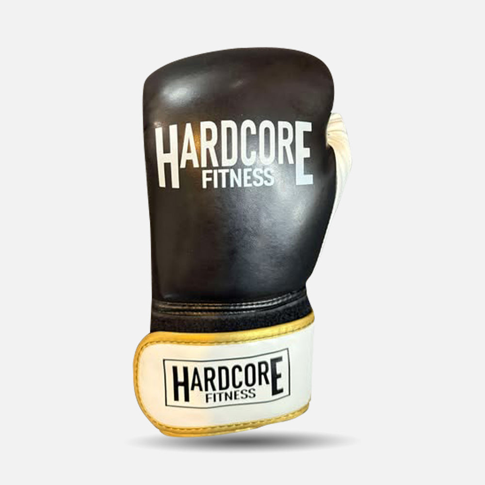 Hardcore gloves - 6oz - Black, White and Gold