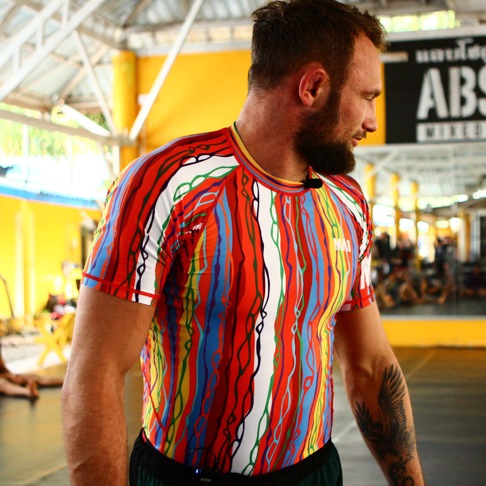MA1 Chaotic Knit Short Sleeve Rashguard - product photo 3