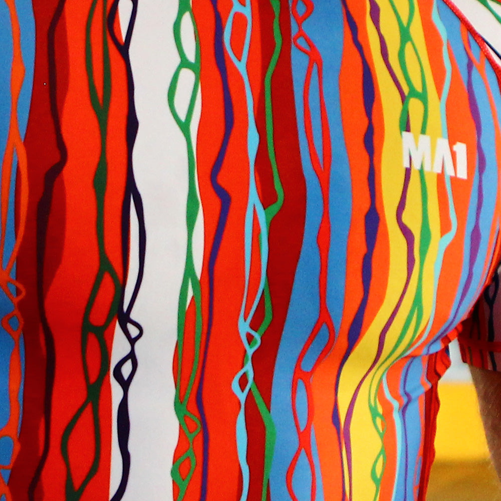 MA1 Chaotic Knit Short Sleeve Rashguard - product photo 4