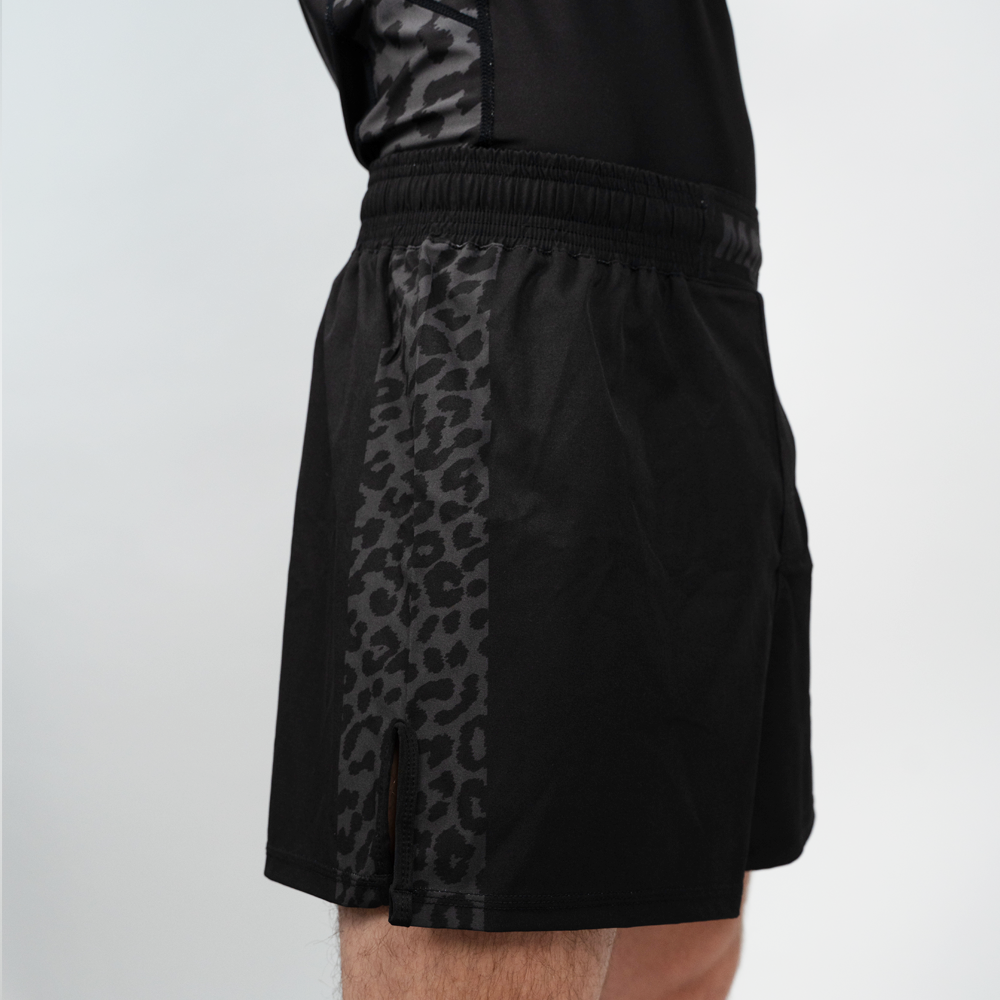 MA1 Black Jag Hybrid Cut MMA Shorts