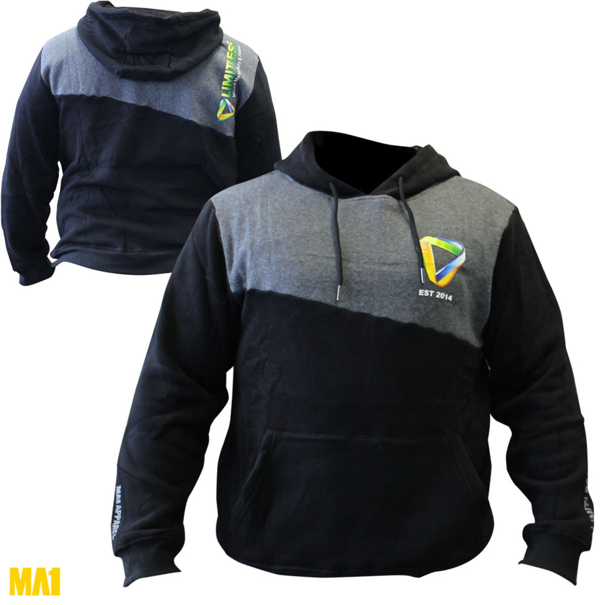 Custom Fleece Pull Over Hoodie - product photo 2