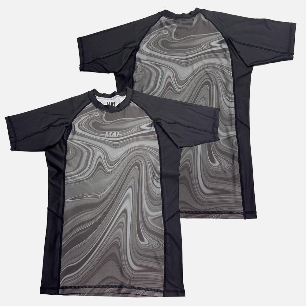 MA1 Liquid Black Short Sleeve Rashguard - product photo 24