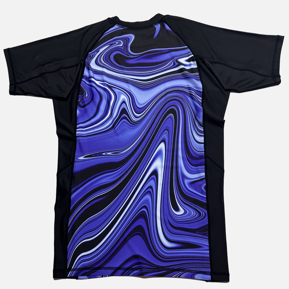 MA1 Liquid Blue Short Sleeve Rashguard - product photo 14