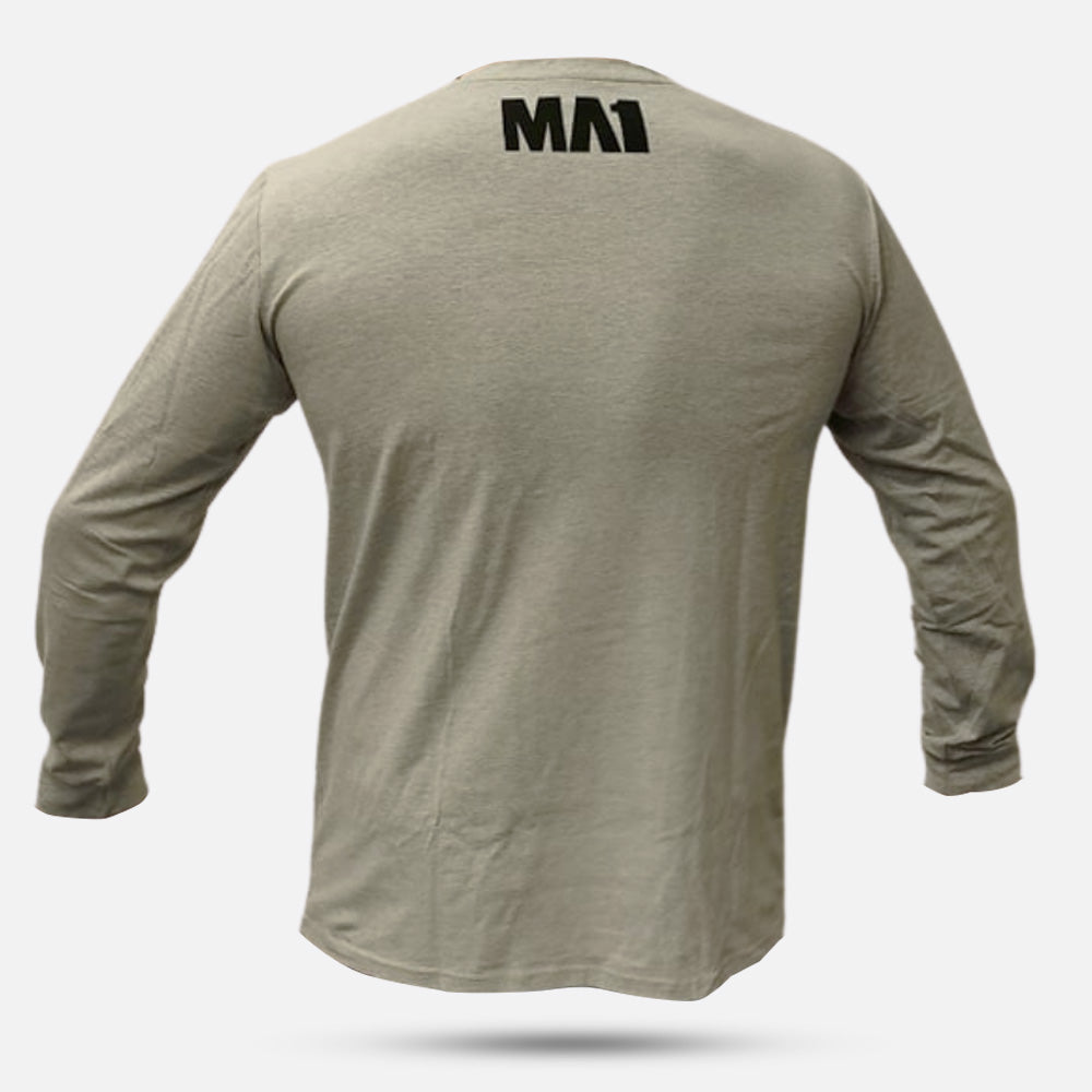 MA1 Basics Grey Long Sleeve T-shirt - product photo 3