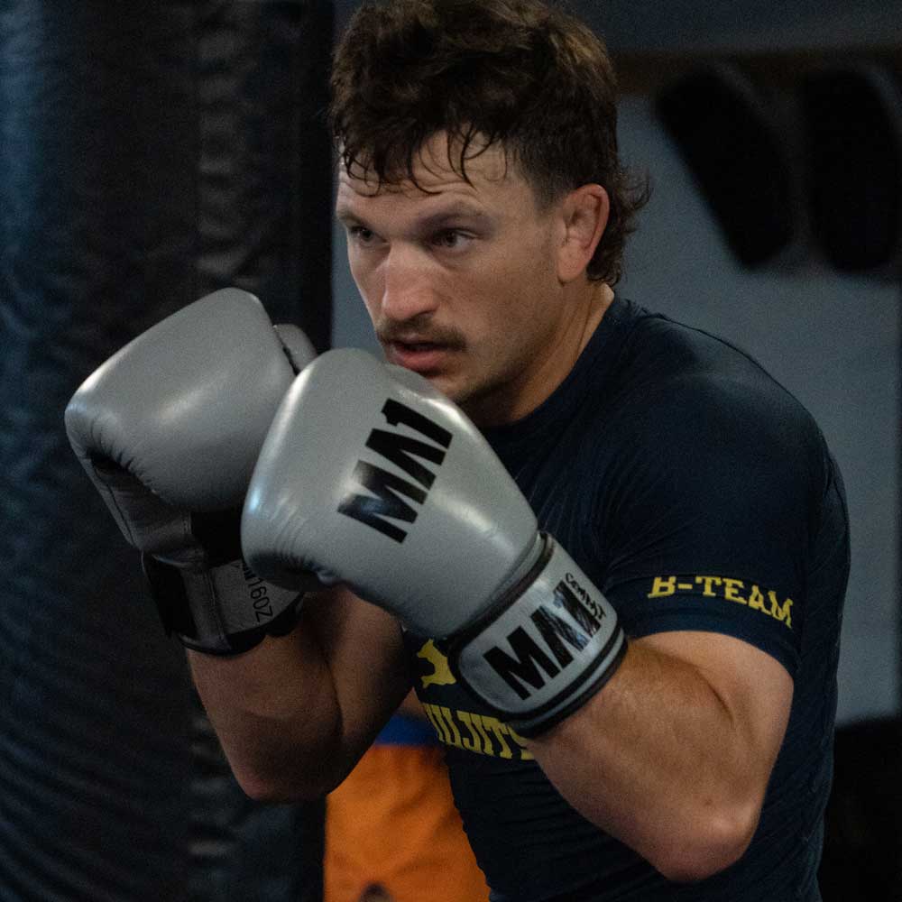 MA1 Combat Leather Boxing Gloves - Grey