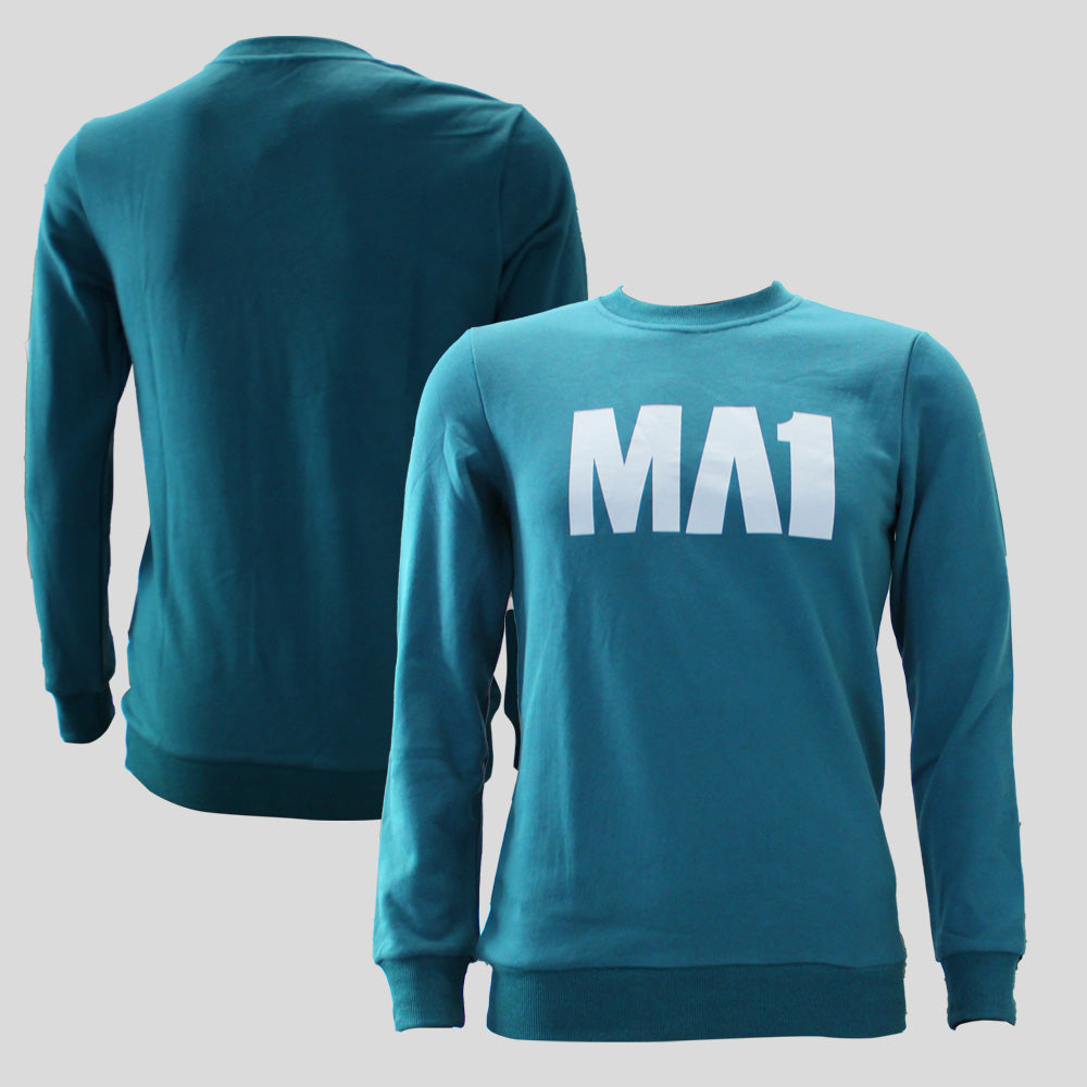MA1 Classic Blue Teal Crew Neck - product photo 4