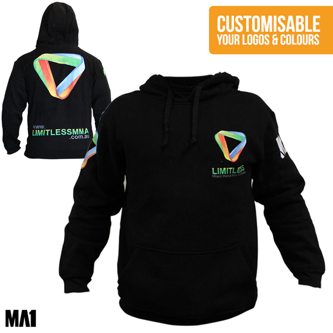 Custom Fleece Pull Over Hoodie
