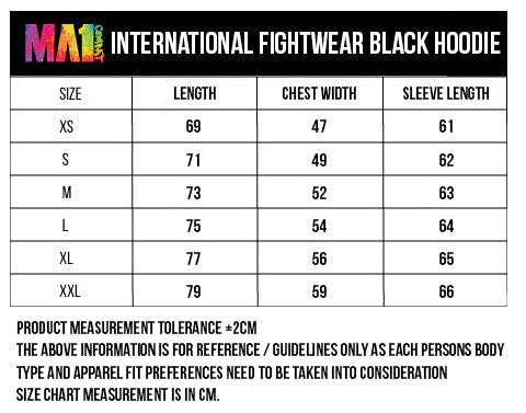 MA1 International Fightwear Black Hoodie - product photo 2