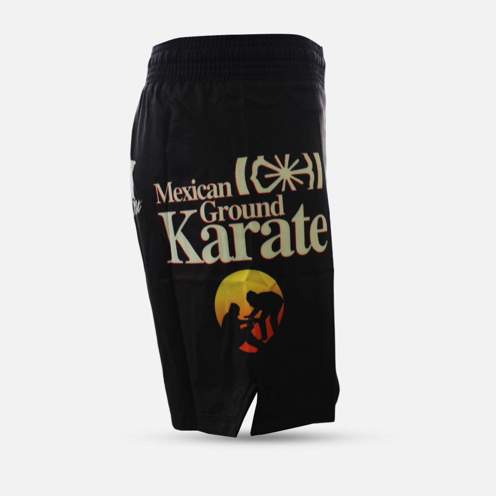 B-Team - Mexican Ground Karate Black Basic MMA Shorts - product photo 6