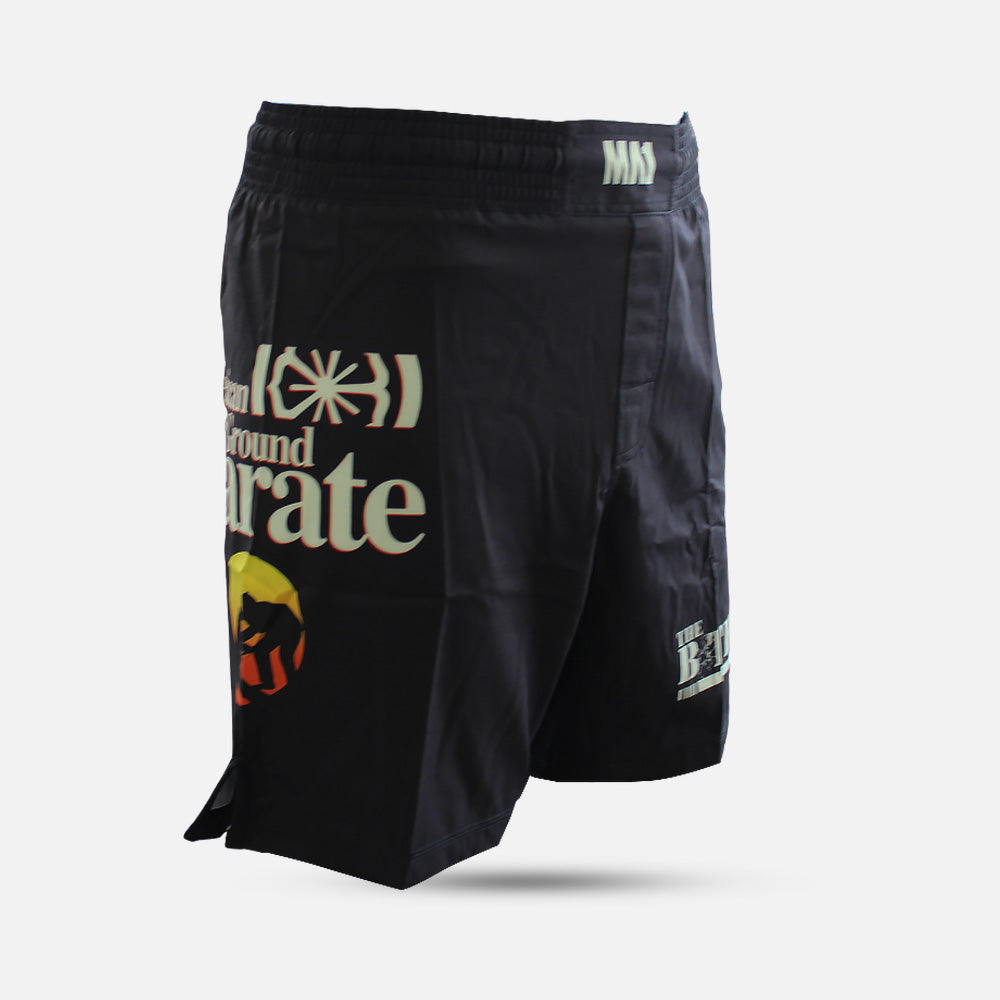 B-Team - Mexican Ground Karate Black Basic MMA Shorts - product photo 4