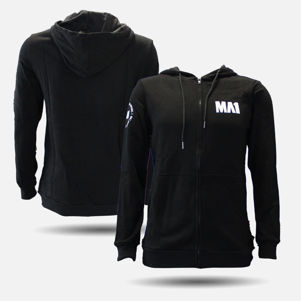 MA1 Monogram Black Zip Hoodie - product photo 2