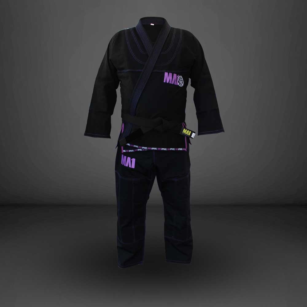 MA1 Premium Comp Gi - Black, Purple & White - Kimono