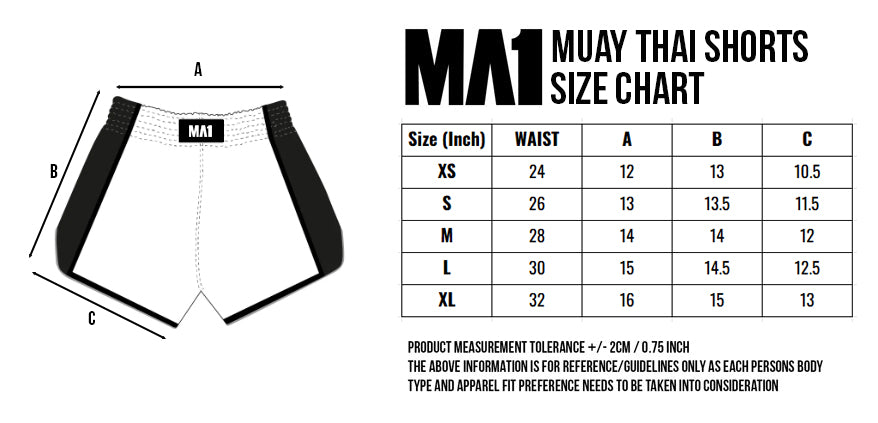 MA1 Custom Muay Thai Shorts