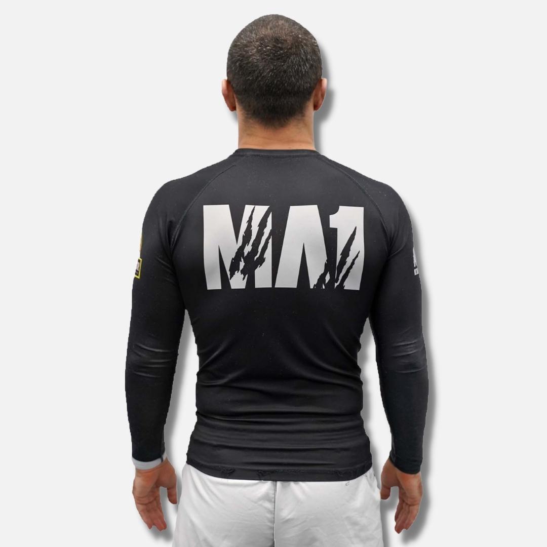 MA1 Raptor Long Sleeve Rash Guard - Black - product photo 5