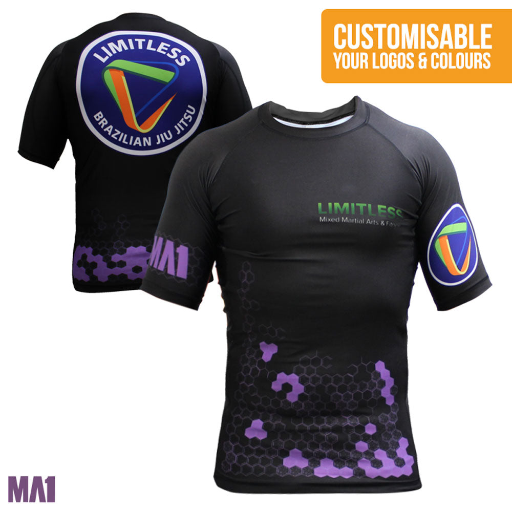Custom Short Sleeve Rashguard / Compression Top - product photo 25