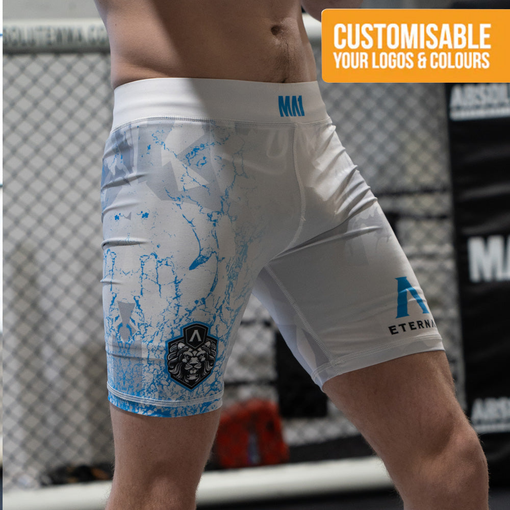 Custom Designed Male Long Vale Tudo Compression Shorts