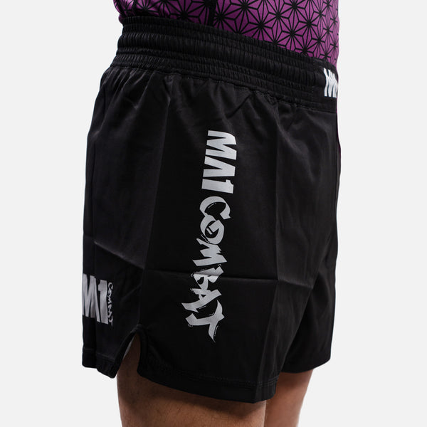 MA1 Combat Basic Black High Cut MMA Shorts - product photo 4