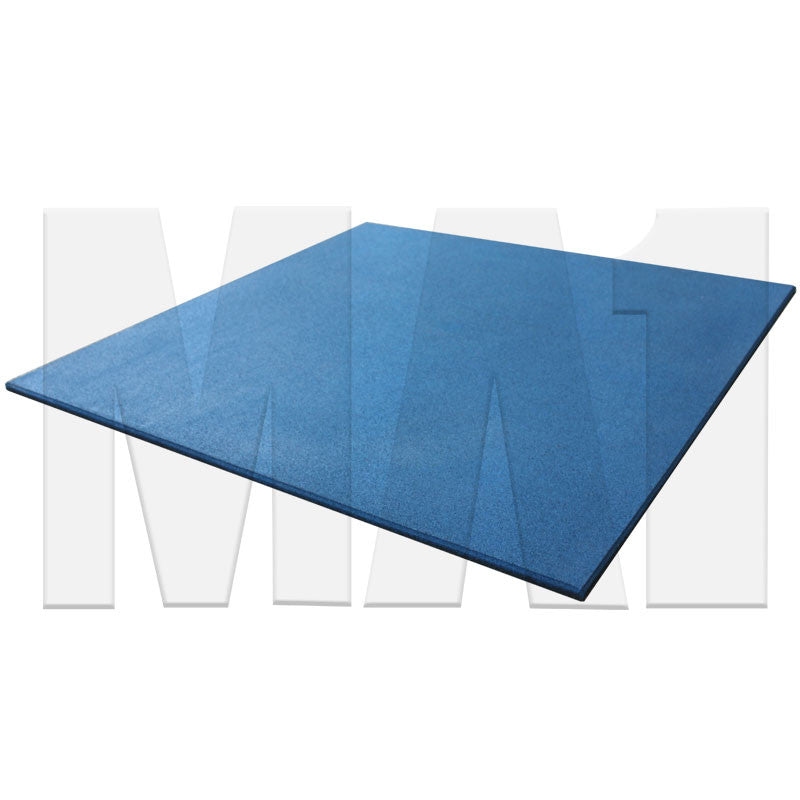 MA1 Premium Rubber Gym Mat - 1m x 1m x 15mm - Solid Blue - product photo 2