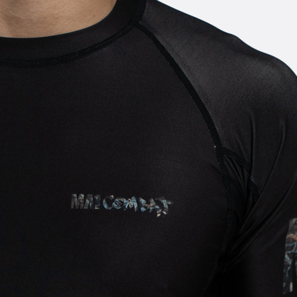 MA1 Hillbilly Camo Logo Short Sleeve Rash Guard - product photo 6