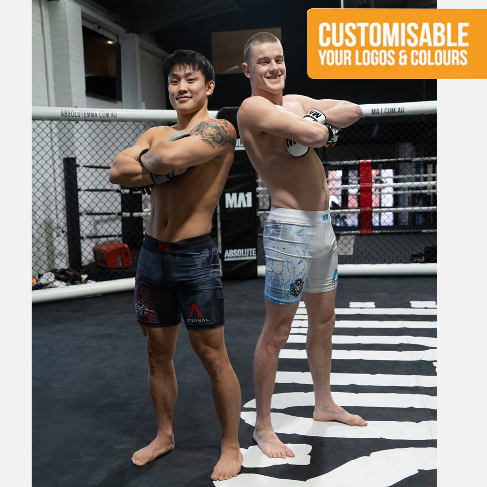 Custom Designed Male Long Vale Tudo Compression Shorts