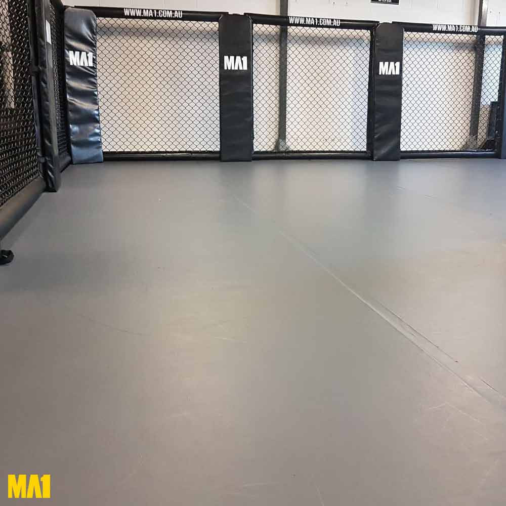 MA1 MMA Roll Out Mat with Velcro Tabs 1.5m*10M*50mm - Grey - product photo 2