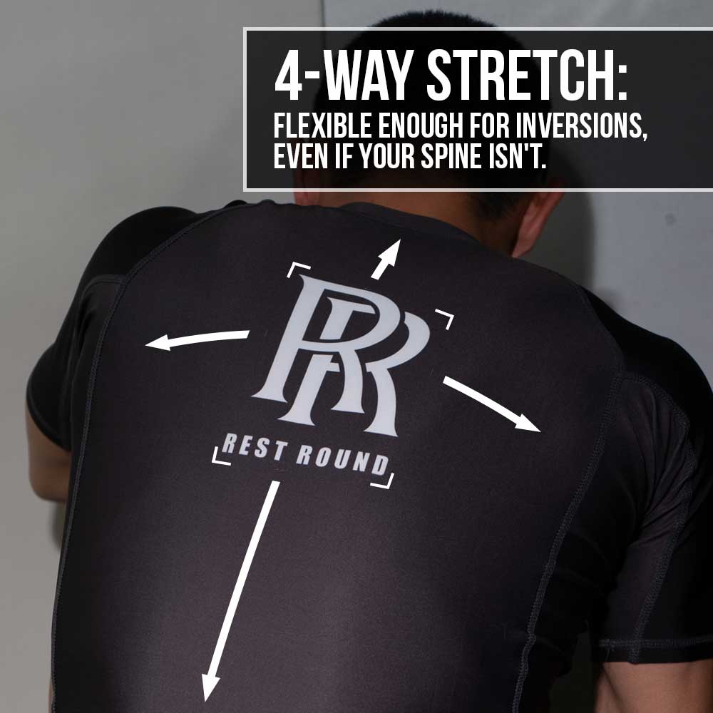 Four-way stretch fabric on the MA1 Rest Round Rash Guard