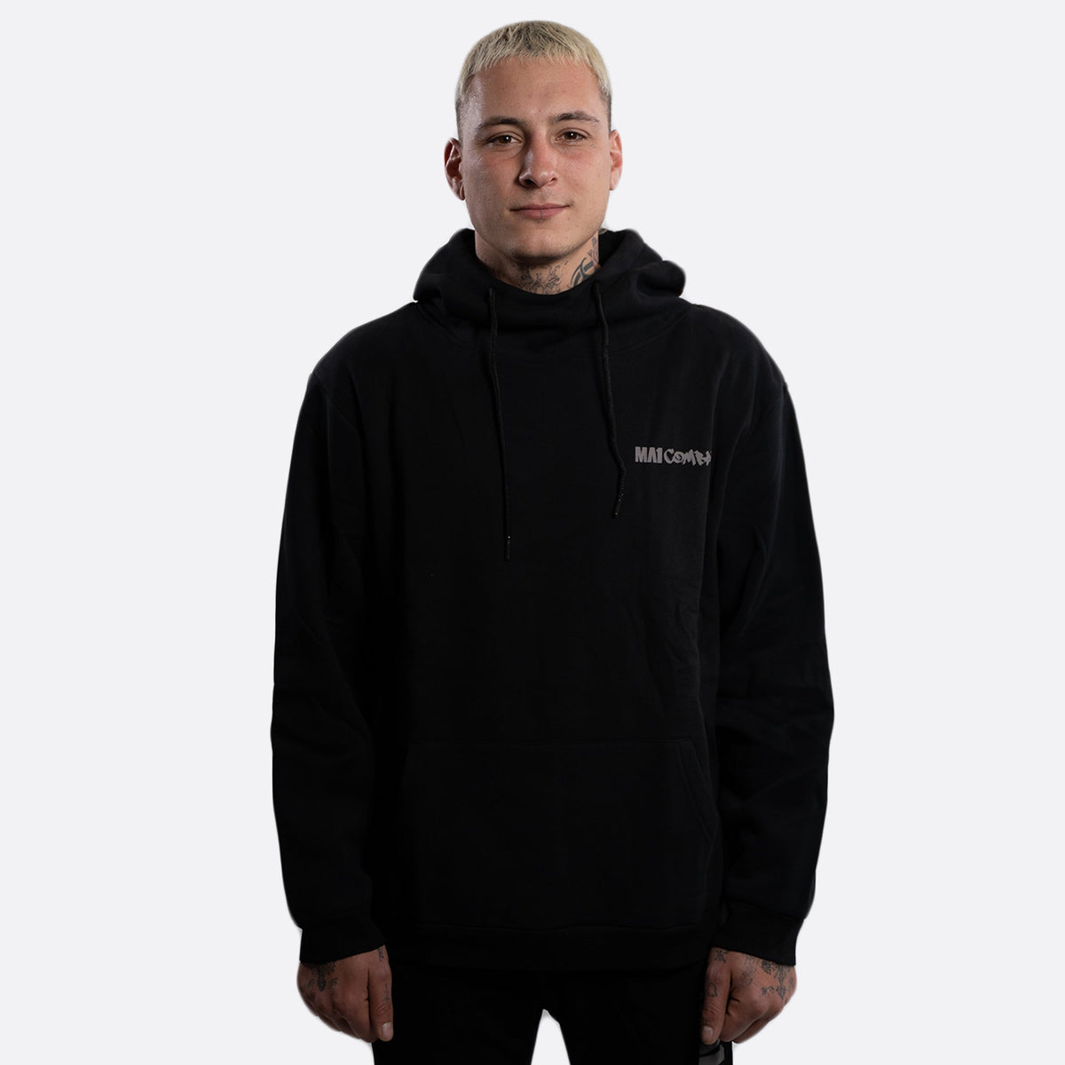 MA1 Combat Black Grey High Neck - Hoodies