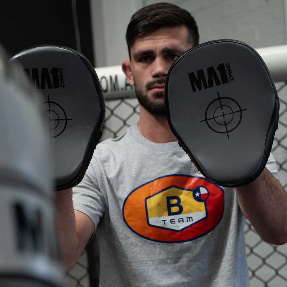 MA1 Kids Combat Grey Leather Focus Pads