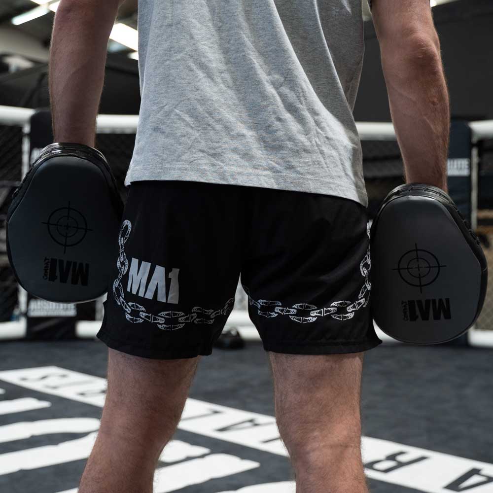 MA1 Kids Combat Grey Leather Focus Pads