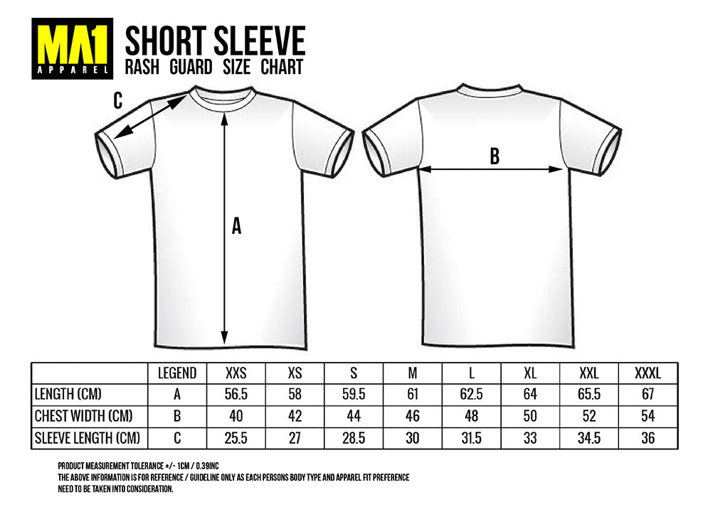 MA1 Camo Fire Short Sleeve Rashguard