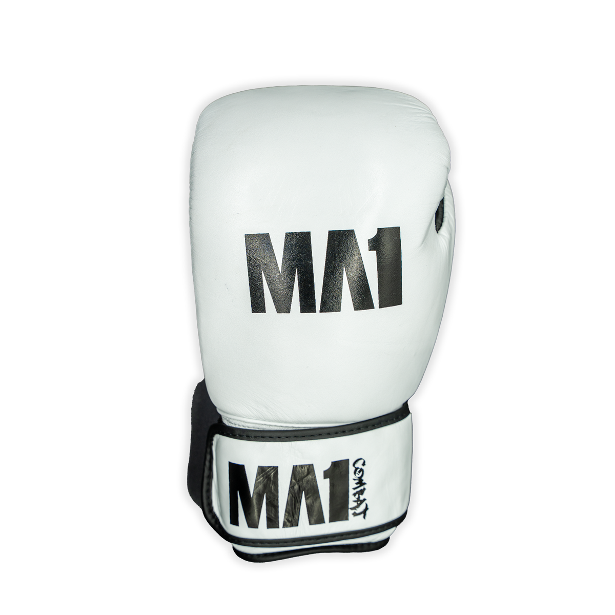 MA1 Combat White Leather Boxing Gloves - product photo 5