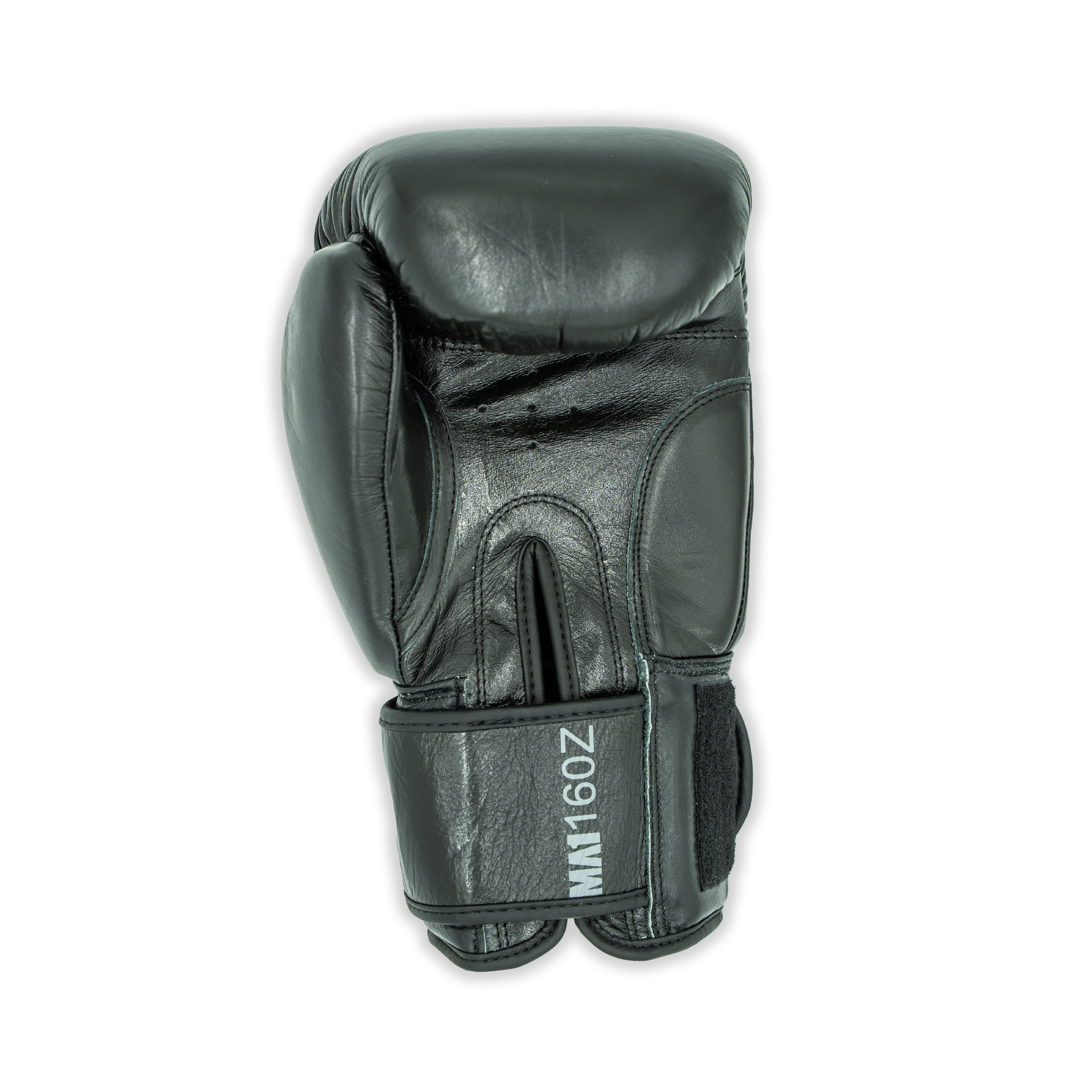 MA1 Combat Black Grey Leather Boxing Gloves