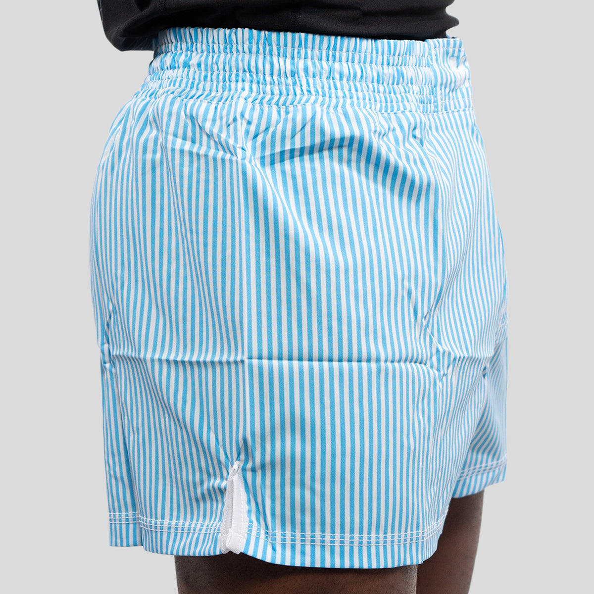 MA1 Blue and White Pinstripe MMA Shorts - product photo 3