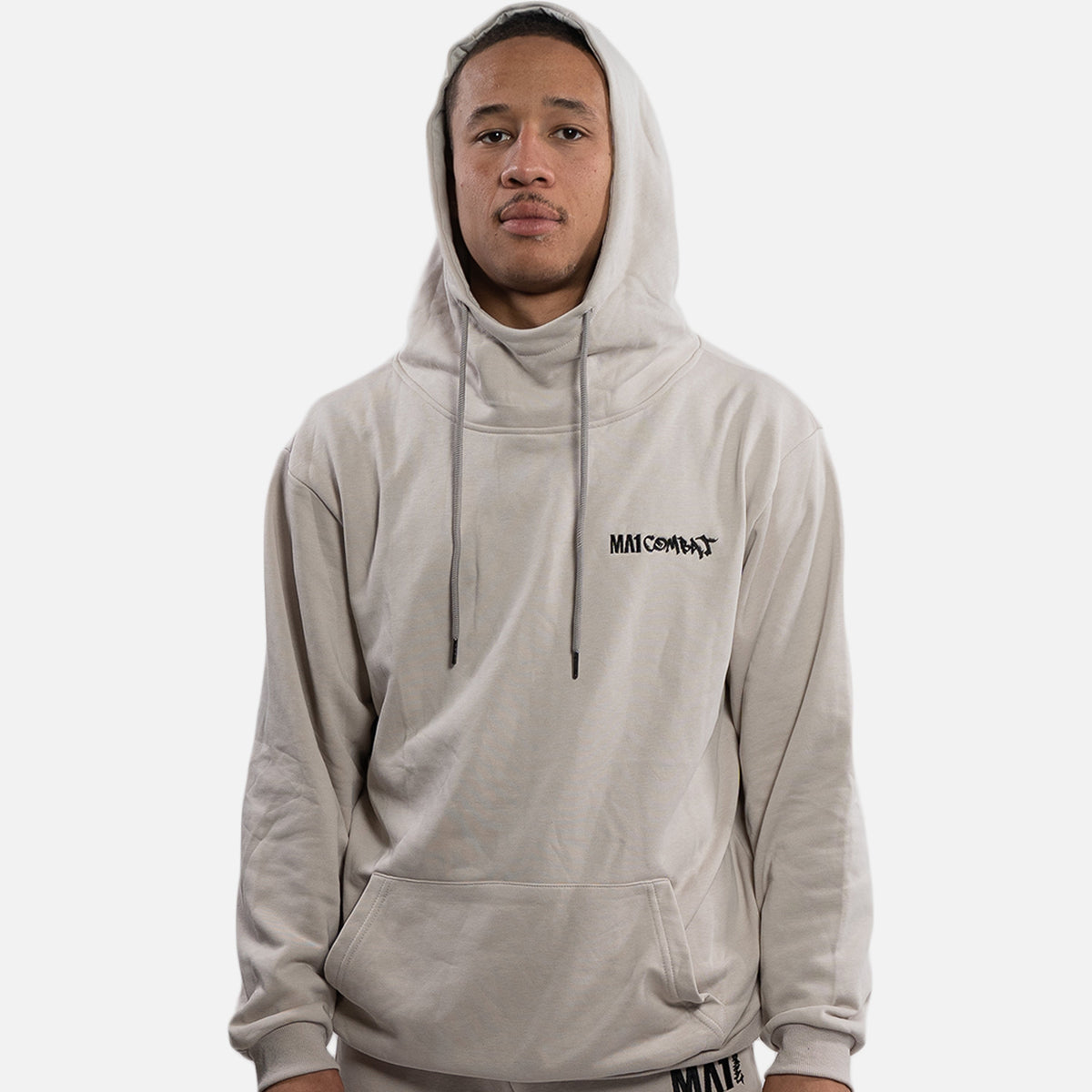 MA1 Combat Tan High Neck Hoodie - product photo 6
