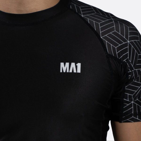 MA1 Short Sleeve Rash Guard - Wagara Black