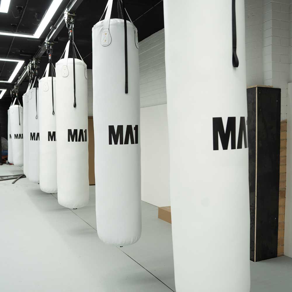 MA1 Elite Classic 6ft Thai Boxing Bag Filled - White