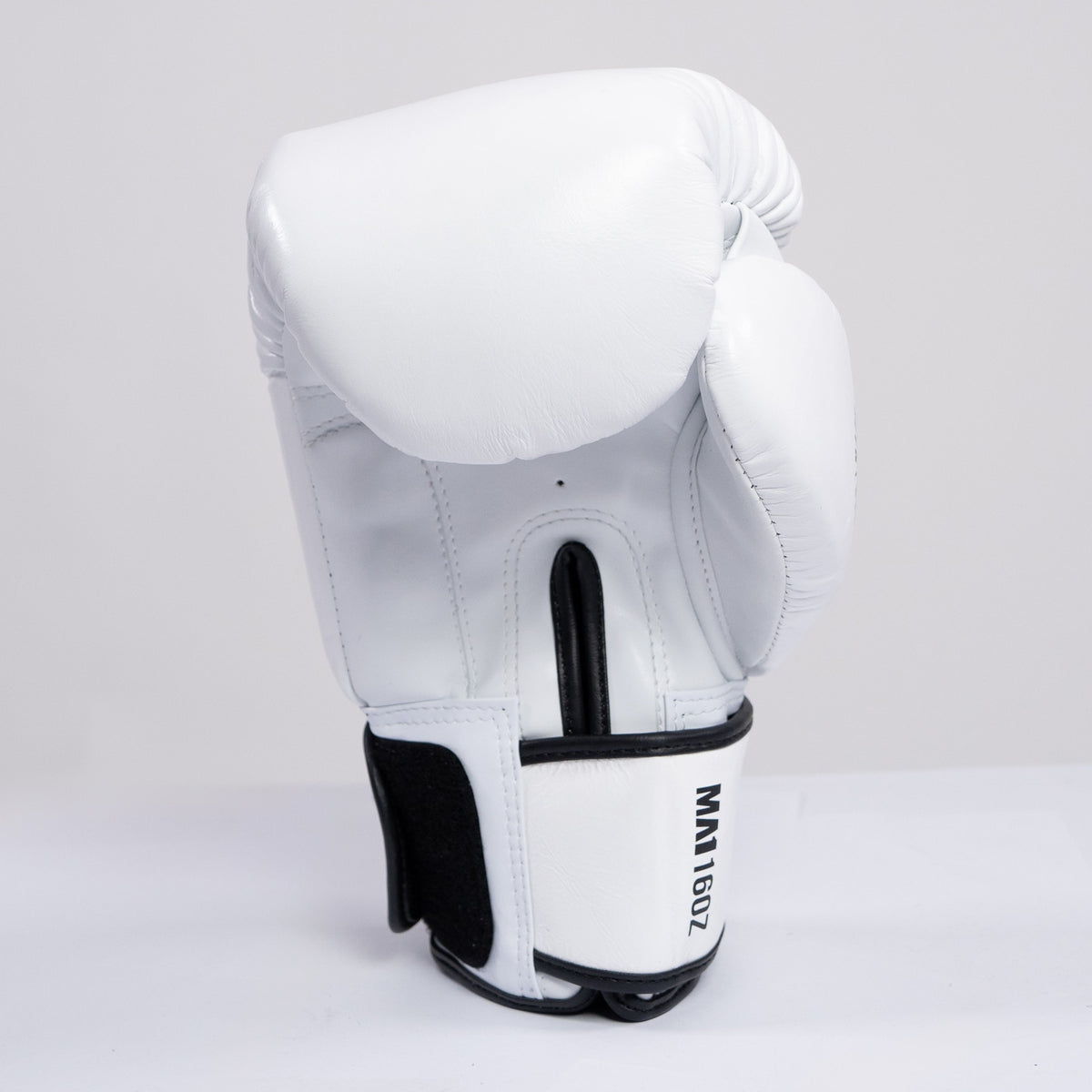 MA1 Thai Made White Leather Boxing Gloves - product photo 4